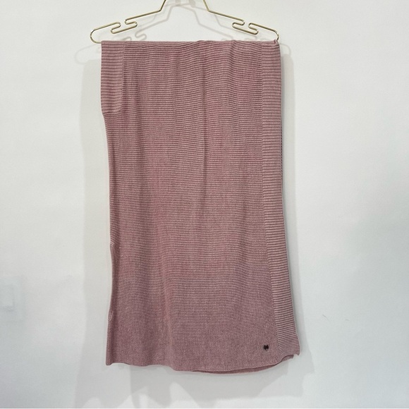 Lululemon Forward Flow Poncho Mauve Blush Pink Wrap One Size Knit Scarf - Picture 14 of 15